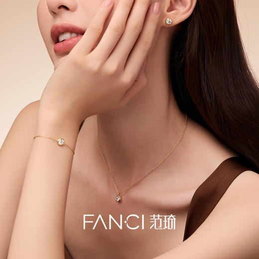 Fanci范琦【甜心巧克力系列】小甜巧项链简约925银锁骨链送女友生日礼物 商品图3