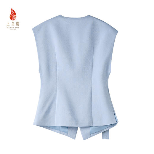 上久楷宋锦新中式轻奢女式马甲 夏五吟梅图 CY1045205012 商品图5