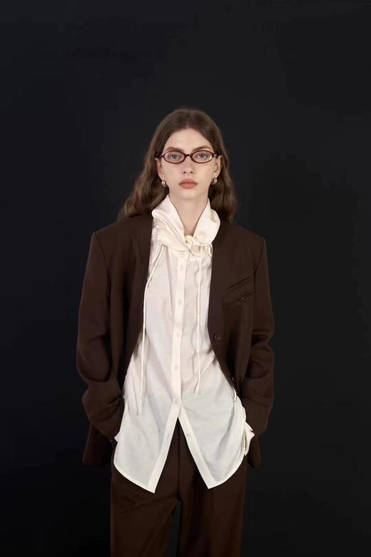 LNNNS 极简设计感咖色西装外套 20763 商品图0