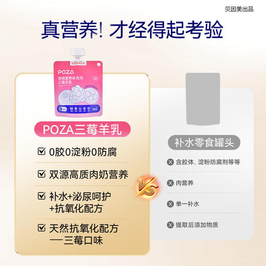 【贝因美萌宠系】 POZA宠物营养补充剂 三莓羊乳 6袋装 商品图4