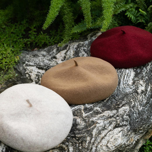 牧衣游原创 文艺复古百搭羊毛帽子冬季新款 森屿【不支持会员折】 商品图0