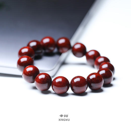 【青山特惠】1.5*15颗4星略带金星小叶紫檀手串 t20 商品图4