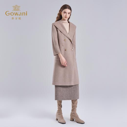 【羊绒】乔万尼秋冬新款羊毛大衣羊绒毛呢连帽外套ET4A849 商品图3