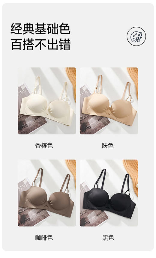 GZ极简无痕褶皱浮雕纹小胸显大内衣(LH)(LD)-纪念日百货167897649 商品图3