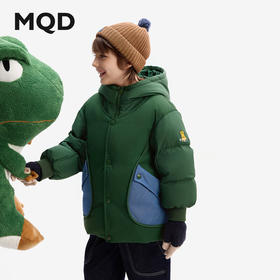 【秒】【MQD】童装儿童羽绒服冬装男童连帽加厚保暖中大童宽松外套