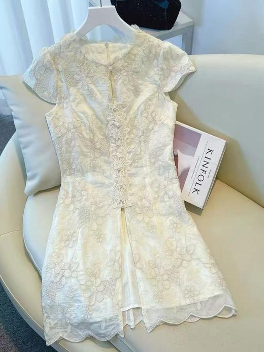 11.11最后促，不参与退货 清仓处理（单件上衣）4654重工刺绣精致开叉单件短袖上衣-喜出 商品图3