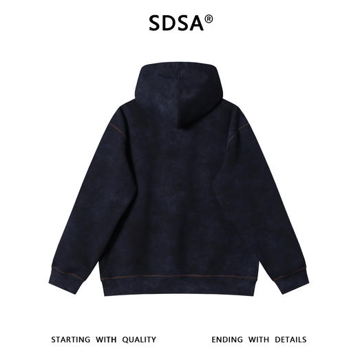 WY1290SDSA男士秋冬新款痞帅男装韩版扎染抽绳连帽卫衣复古百搭套头上衣 商品图5