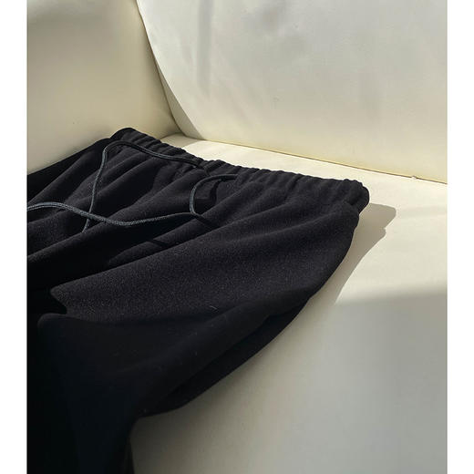 WS 91791『简约优雅』运动休闲直筒半身裙加厚绒感松紧腰舒服宽松版 商品图2