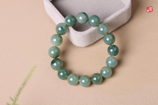 天然翡翠手串 珠径：12mm 商品图2