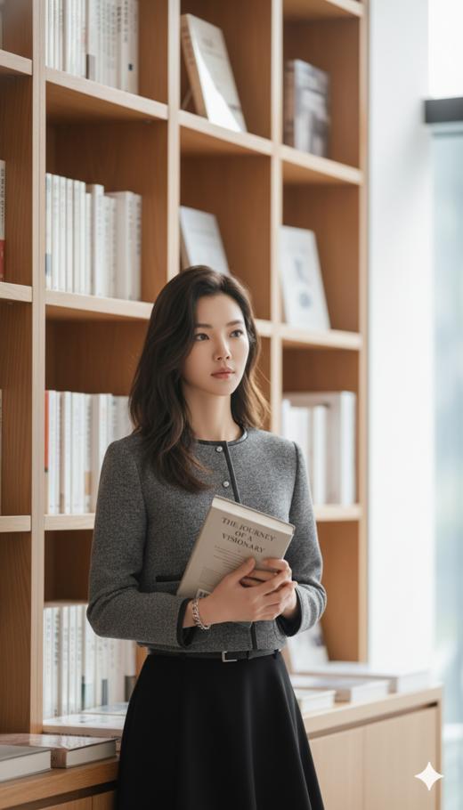 宽撞色滚边精致圆领小扣百搭外套 商品图1