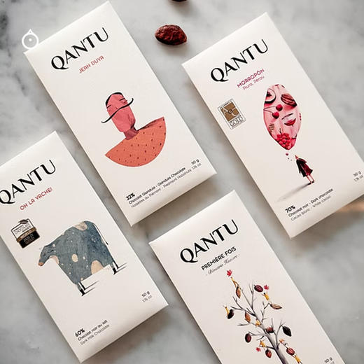 企鹅市集|加拿大Qantu坎涂金奖巧克力50g 增味奶巧/无糖奶巧/羊奶巧克力/黑巧克力可选 商品图13