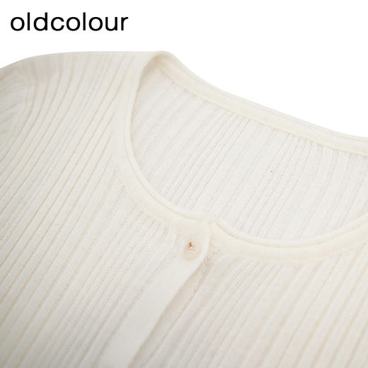 oldcolour欧珂春季商场同款时尚修身透气毛织短外套女Q180506A1 商品图2
