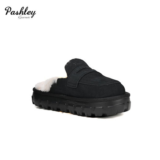 【梅花出品】帕奢利美利奴羊毛车轮底毛拖 HZ0033P 商品图4