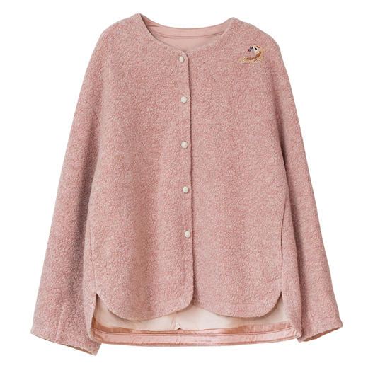 牧衣游原创手绣羊羔绒短外套保暖 限量福利款 白榆桐不支持会员折 商品图4