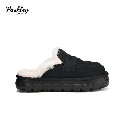 【梅花出品】帕奢利美利奴羊毛车轮底毛拖 HZ0033P 商品图5