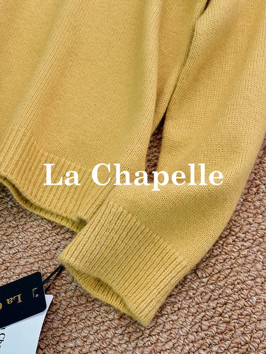 专柜实拍【蓬松柔软/兔毛+绵羊毛】拉夏贝尔/La Chapelle圆领针织衫~低饱和多色非常秋冬！很温柔气质百搭毛衣 商品图4