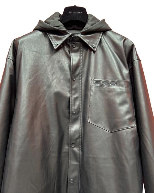 男款连帽加棉皮外套he004 商品图2