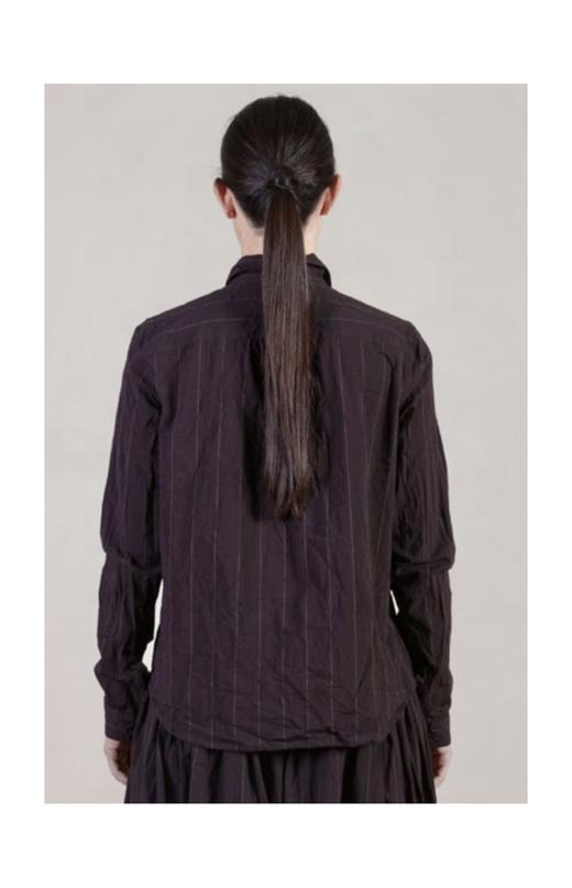 Bergfabel棕条纹修身款衬衣 商品图9