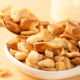 港荣新品上市 碱水面包丁 海盐焦糖味 320g（约20包）非油炸干脆碱水面包丁休闲零食酥脆小饼干海盐焦糖味