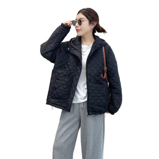 丁摩 棉衣棉服女2025新款冬季夹棉轻薄小棉袄秋冬超好看连帽外套5ZF-2835 商品图4