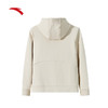 安踏（ANTA）连帽针织运动外套 女冬季新款加绒保暖开衫运动上衣162447717N 白茶色-3 商品缩略图1
