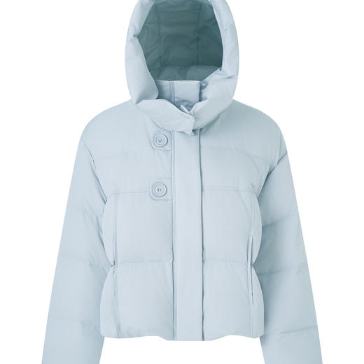 「高货wl」全新升级【铂金会员514/天猫699/差价185】(62923)洛诗琳90白鸭绒短款羽绒服2025秋冬保暖连帽加厚面包服 商品图4