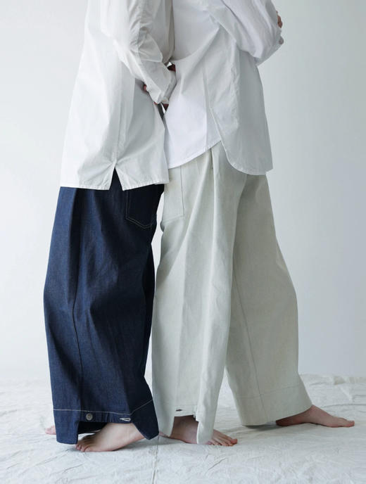 [特价]率性少年感 进口有机棉 3ways穿法宽松廓形面包师牛仔裤 商品图0