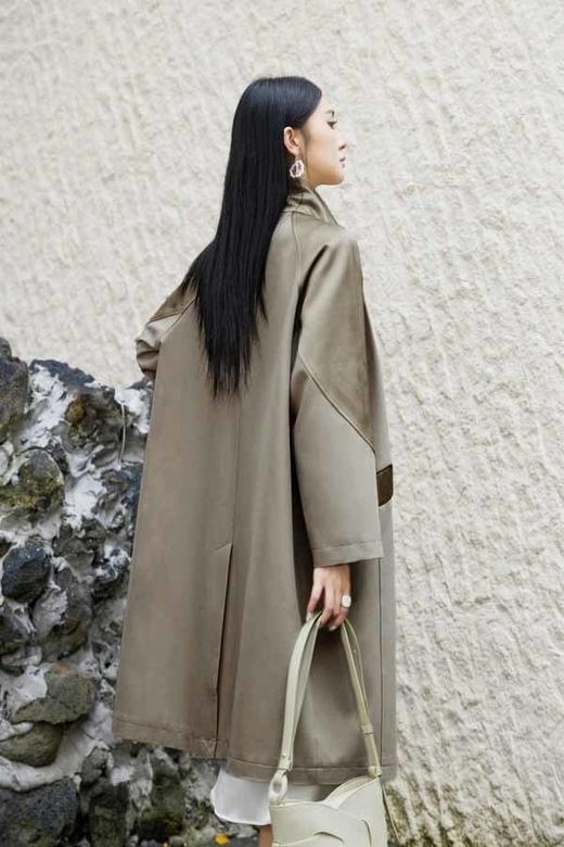 ESTELLICA 高级感个性拼接宽松廓形大衣外套 20770 商品图4