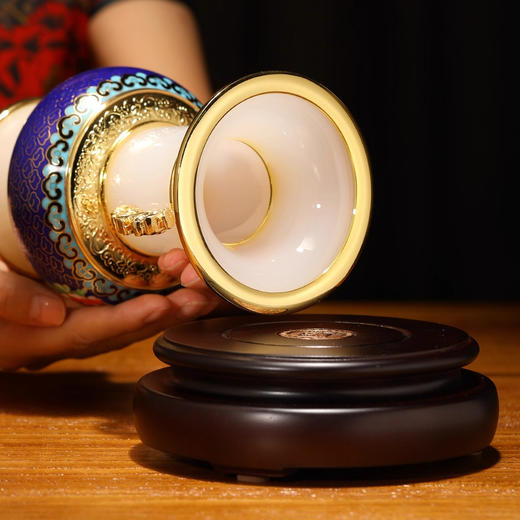 【彼达思】景泰蓝 富贵平安花瓶 掐丝珐琅商务送礼 商品图2