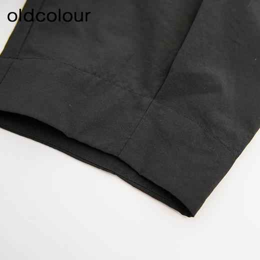 oldcolour欧珂商场同款的休闲纯色短袖假两件连衣裙女Q131010A1 商品图2