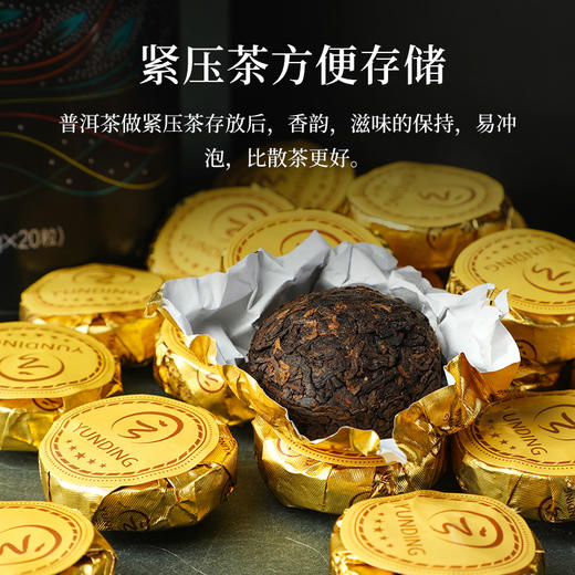 云顶2015年陈年古树普洱茶沱熟普 100g*1罐 商品图6