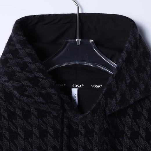 WY1322SDSA男士秋冬新款痞帅男装潮牌绒毛撞色格子抽绳连帽卫衣百搭时尚 商品图2