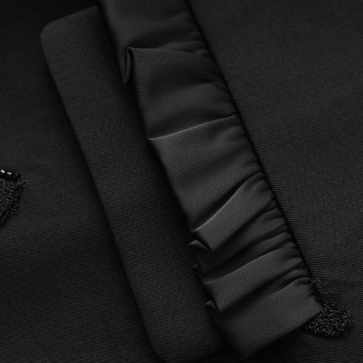 「高货wl」全新升级【铂金会员330/天猫439/差价109】(61342)(61342)洛诗琳轻奢重工钉珠外套2025秋冬法式名媛小香风短款外套wl61342 商品图4