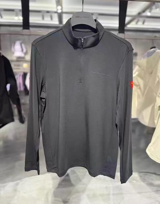 安踏冠军全天候系列2025年冬季新款男立领针织长袖T恤152540405 商品图1