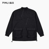 PINLI品立2025秋季新款宽松立领套头纯色卫衣可收缩下摆上衣男潮B253109097 商品缩略图3