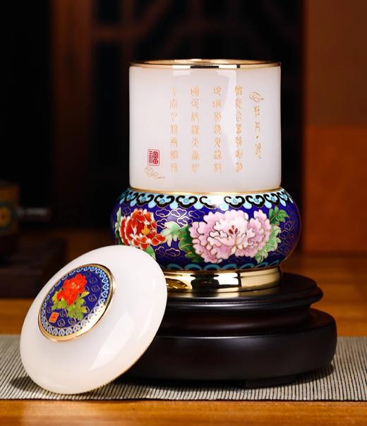 【彼达思】景泰蓝 富贵满堂茶叶罐 掐丝珐琅 商品图1