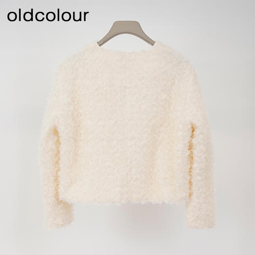 oldcolour欧珂商场同款时尚纯色圆领长袖短款外套女Q130402A1 商品图1