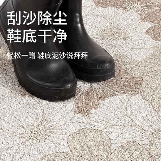 地垫行业TOP1【大江】入户地垫 高弹丝圈 刮泥除尘耐刮蹭  有效除尘+防滑护地  家居必备超省心 商品图5