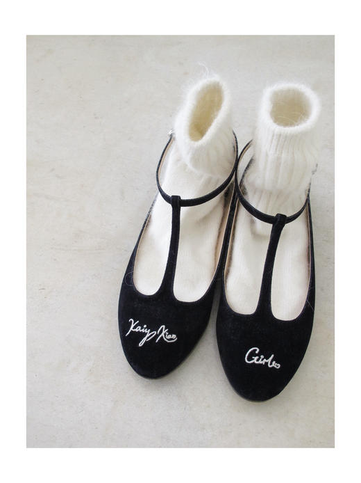 Kaiy Xiao 魔法学院系列  KAIYXIAO GIRL T字刺绣玛丽珍 商品图4