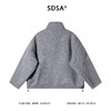 23797SDSA秋冬新款痞帅男装简约时尚拉链立领鹅绒服重工下摆松紧外套 商品缩略图5