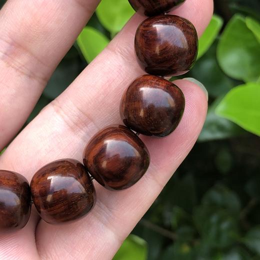 【青山特惠】特价13*14mm海南黄花梨紫油梨老料文玩手串h104 商品图3