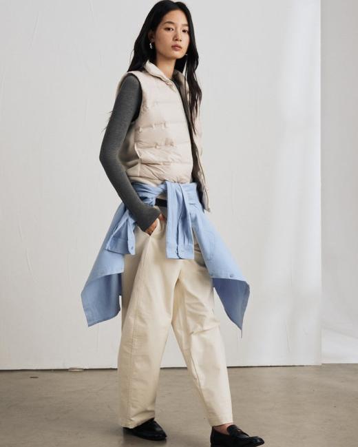 老米优品🎈3-5天《 新国标90白鸭绒 ☀ 摇粒绒拼接小轻绒保暖羽绒马甲》柔暖亲肤，防风暖护，炒好穿搭的羽绒服~WT251110A 商品图13