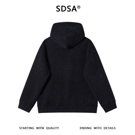 WY1435SDSA男士秋冬新款痞帅男装韩版宽松图形设计抽绳连帽卫衣百搭时尚 商品图4