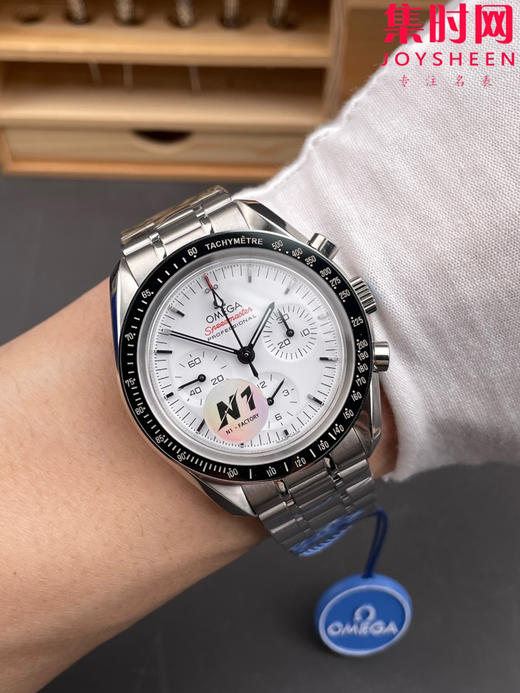 N1欧米茄超霸计时系列 超霸月球表 第四代超霸 熊猫超霸 定制透底Cal.3861手动上链机械机芯 男士腕表 表径42mm 商品图8