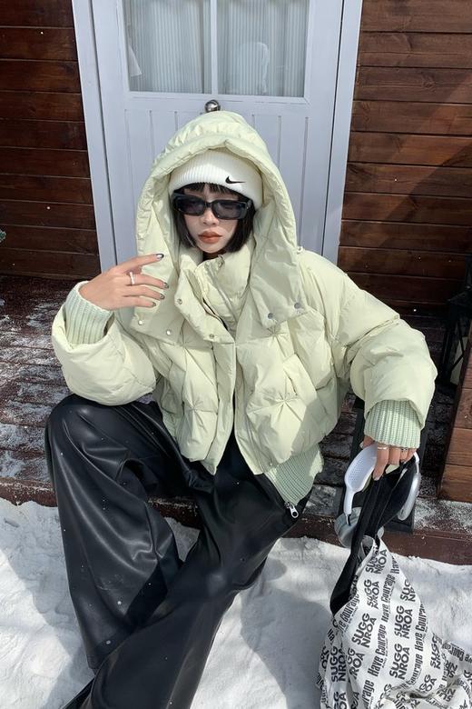 Stay2Weeks 保暖神器时尚个性小众设计连帽羽绒服 21101 商品图1