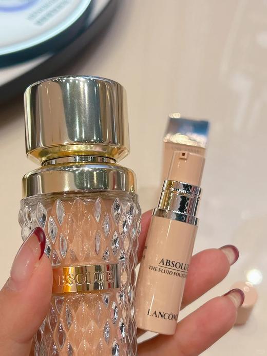 专柜35ml990  无敌细腻不卡粉 法国兰蔻菁纯臻颜粉底液中样5ML 100#色号 商品图6