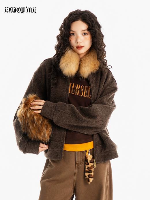 【门店同款】ENJOY冬季“游牧漫寻”字母撞色长袖T恤 167450222 商品图1