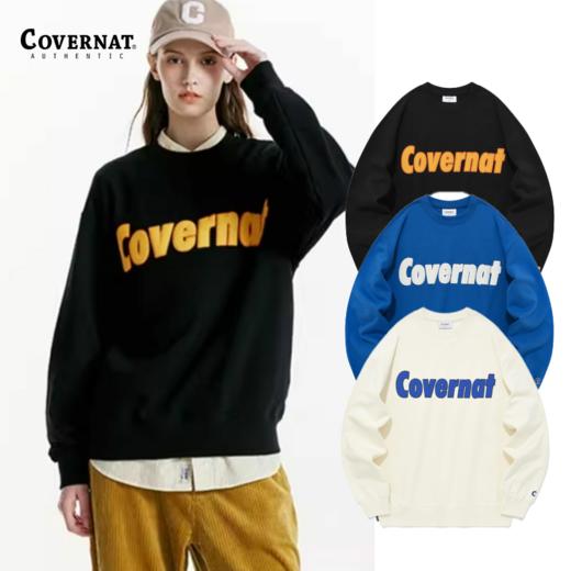 Covernat秋季新品无帽套头衫男女同款情侣款卫衣男CO2303CR06 商品图0