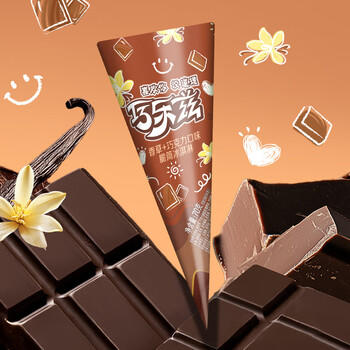 伊利巧乐兹香草巧克力口味脆皮甜筒冰淇淋70克/支*4支 商品图0