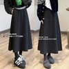 极简平腰羊毛混纺狂遮肉优雅长裙伞裙冬季保暖半身裙 商品缩略图3